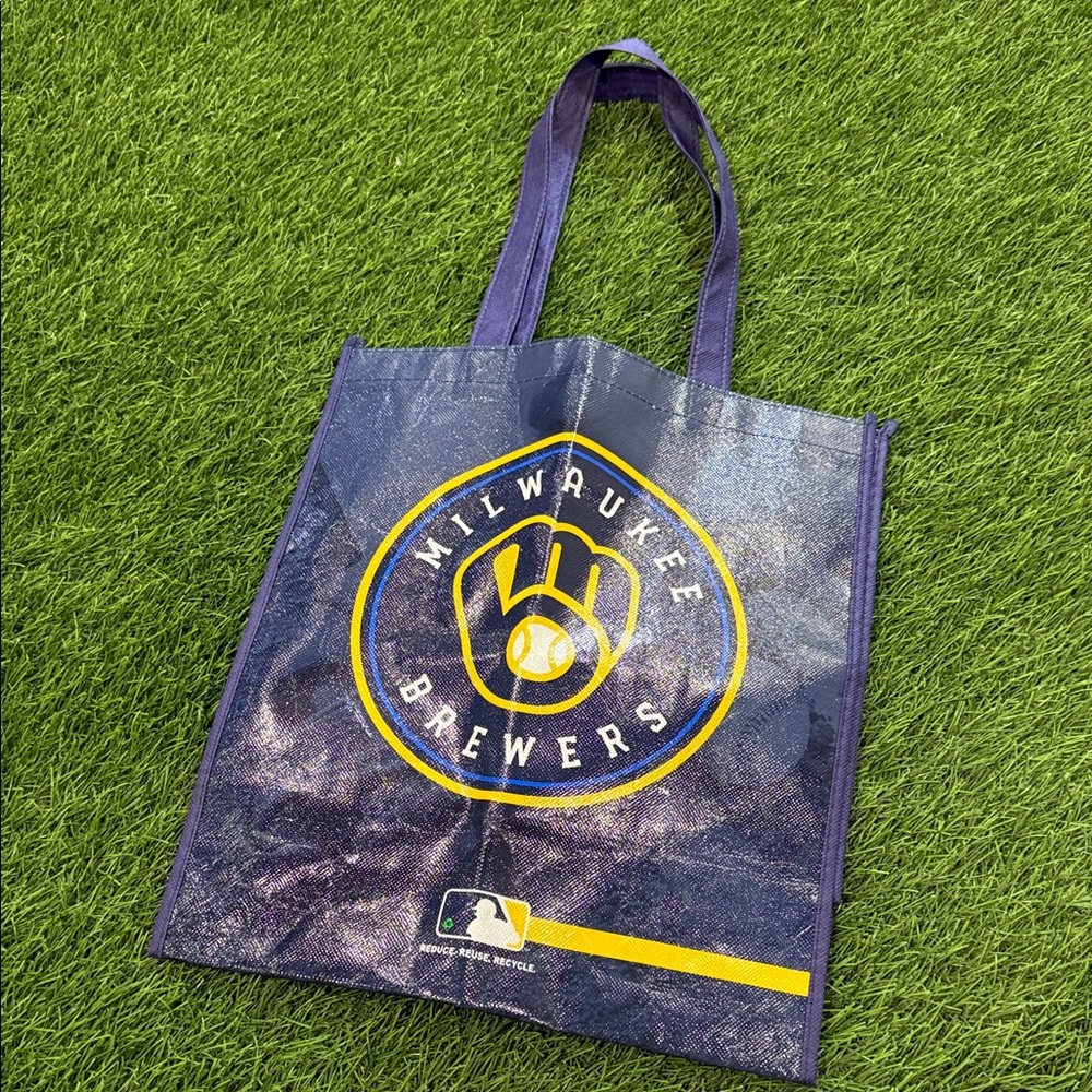 MLB Milwaukee Brewers Reusable Tote Bag - Medium